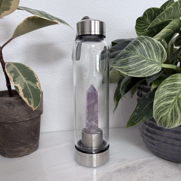 Glacce Other - Glacce Amethyst Crystal Infusion Water Bottle - Free People Goop Wellness